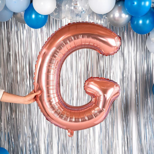Letter G Foil Jumbo Rose Gold 100cm