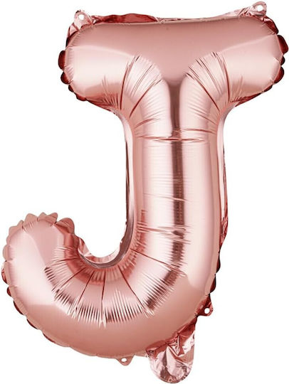Scrisoare J Folie Rose Gold 40 cm