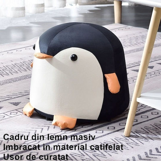 Kinderhocker Schwarz 25x29x29cm