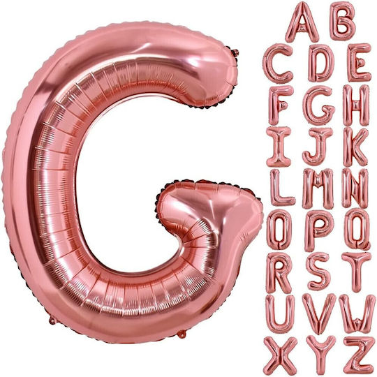 Letter G Foil Jumbo Rose Gold 80cm