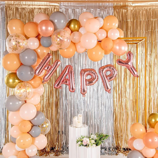Scrisoare H Folie Rose Gold 40 cm