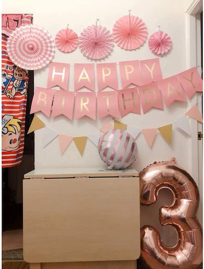 Număr 3 Folie Rose Gold 40 cm