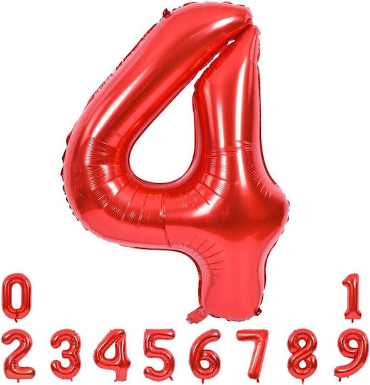 Anzahl 4 Folie Jumbo Rote 100cm