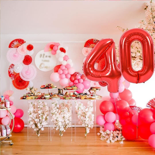 Anzahl 4 Folie Jumbo Rote 100cm