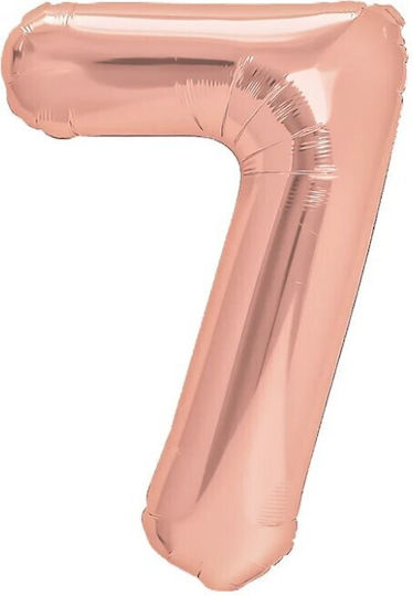 Număr 7 Folie Rose Gold 40 cm