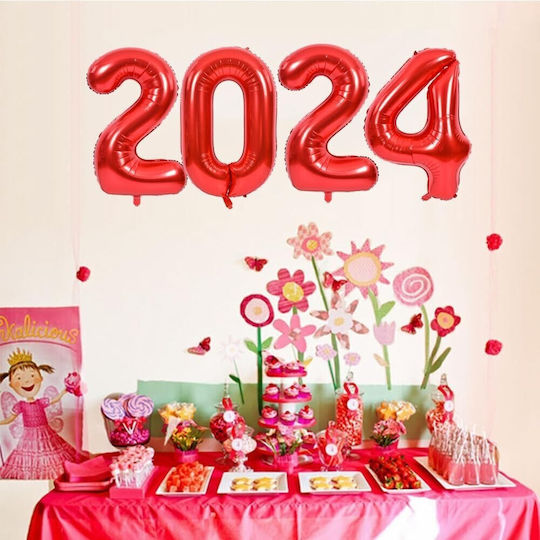 Anzahl 4 Folie Jumbo Rote 100cm