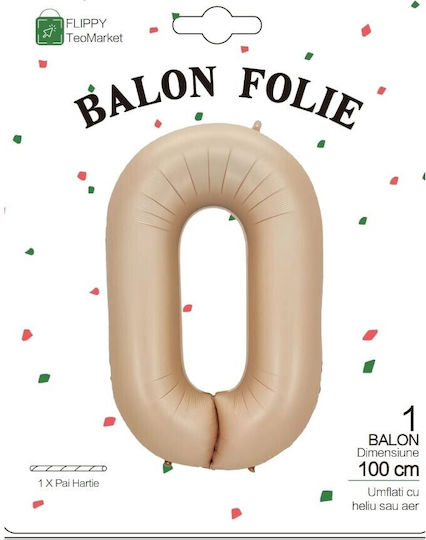 Αριθμός 0 Foil Jumbo Διάφανο 100εκ.