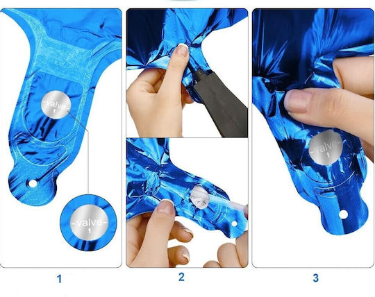Αριθμός 1 Foil Jumbo Μπλε 81εκ.