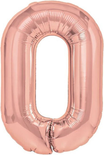 Număr 0 Folie Rose Gold 40 cm