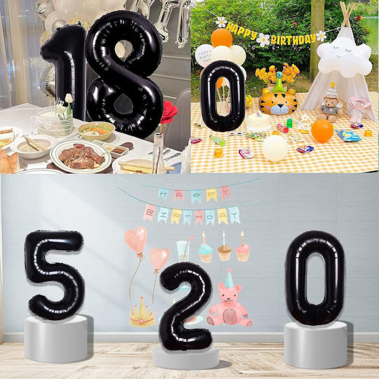 Anzahl 5 Folien Jumbo Schwarze 80cm