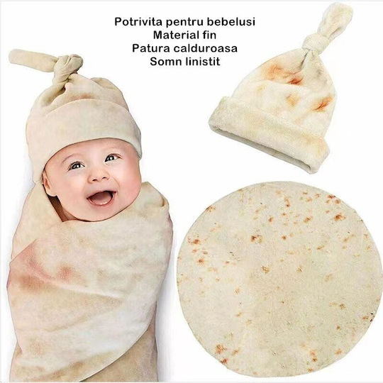 Alista Home Pătură Pepinieră Swaddling Bej 24x34cm