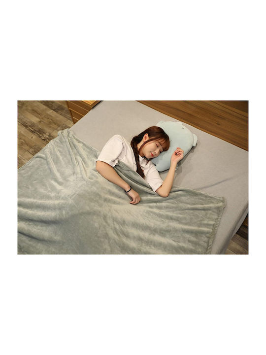 Alista Home Pătură 100% Bumbac Verde 100x170cm