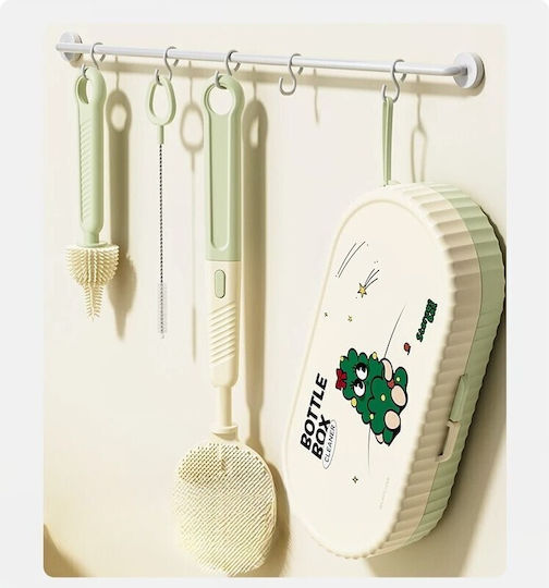 Alista Home Perie De Curățare Pentru Biberoane Verde 7 Bucăți