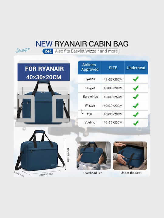 Men's Briefcase Navy Blue