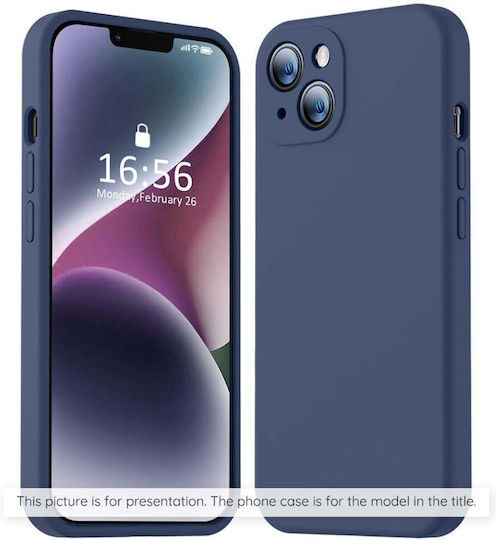 Back Cover Din Silicon Albastru Marin Nothing Phone (3a) Lite