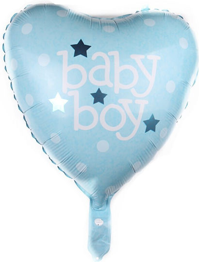 Set of 3 Blue Foil Heart Balloons 45cm