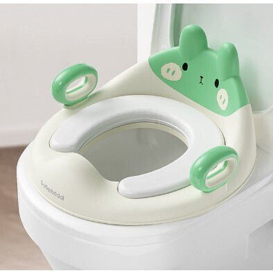 Alista Home Scaun de Toaletă pentru Copii Verde cu Mânere și Pernuță