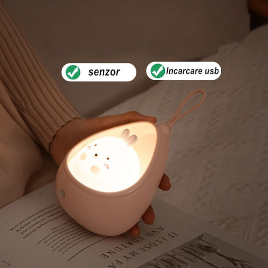 Alista Home Φωτάκι Νυκτός LED USB Λευκό με Αισθητήρα