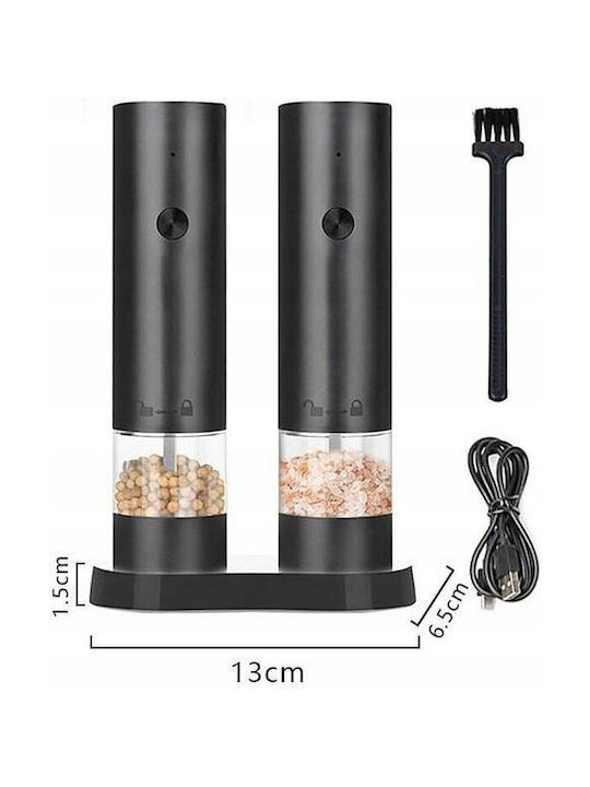 Promis Electric Pepper Mill Inox in Black Colour