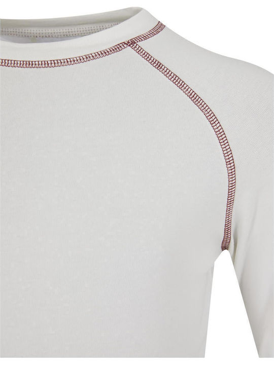Bluză Pentru Copii Cu Mâneci Lungi Offwhite