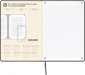 Oxford A5 Notepad 160 Sheets Ruled with Hard Cover Black