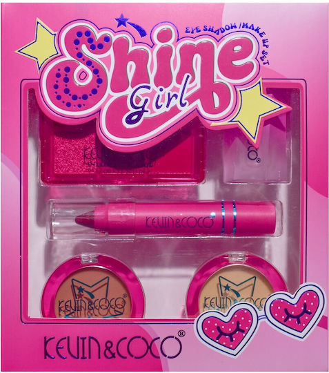 Set 5 Produse de Machiaj Kevin Coco Shine Girl 18 X 15.8 X 3.5 Cm