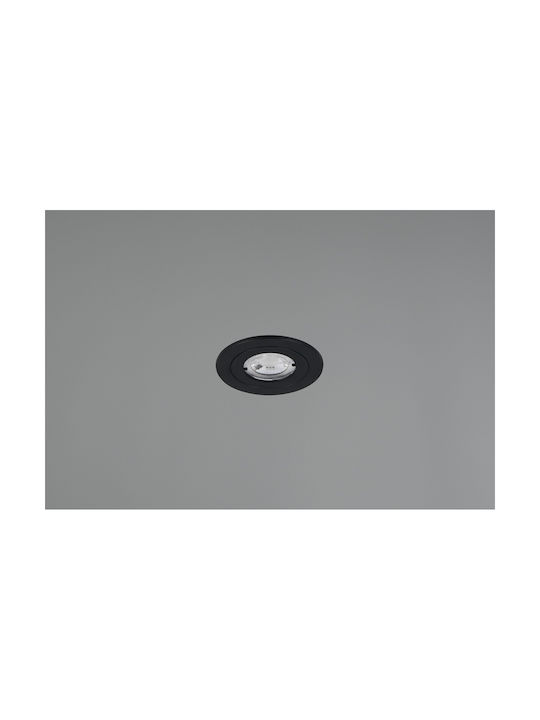 Φωτιστικό Χωνευτό Trio Lighting Lamont 635310132 Μαύρο Ματ Black Mat 3000k