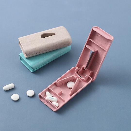 Dispozitiv De Tăiere Și Depozitare Medicamente Alista Home Plastic Albastru 8 X 4 X 1.8 Cm