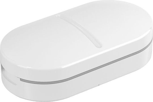 Organizator Medicamente Alista Home Dispozitiv Tăiere Zdrobire Pastile Ideal Pentru Călătorii Portabil Perie Curățare Compartiment Depozitare 8.5x4.5x2.5 Cm Alb