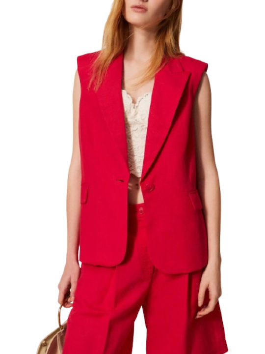 Twinset Γυναικείο Σακάκι Magenta