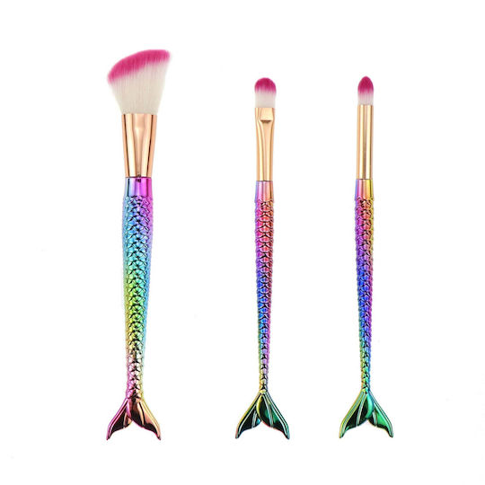 Alista Home Set Profesional cu Pensule de Machiaj din Păr Natural 3 Bucăți