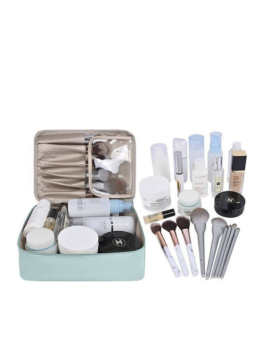 Geantă De Călătorie Alista Home Cosmetice Articole De Toaletă Material Impermeabil 2 În 1 Buzunar Interior Detasabil 23 X 16 X 8 Cm Albastru