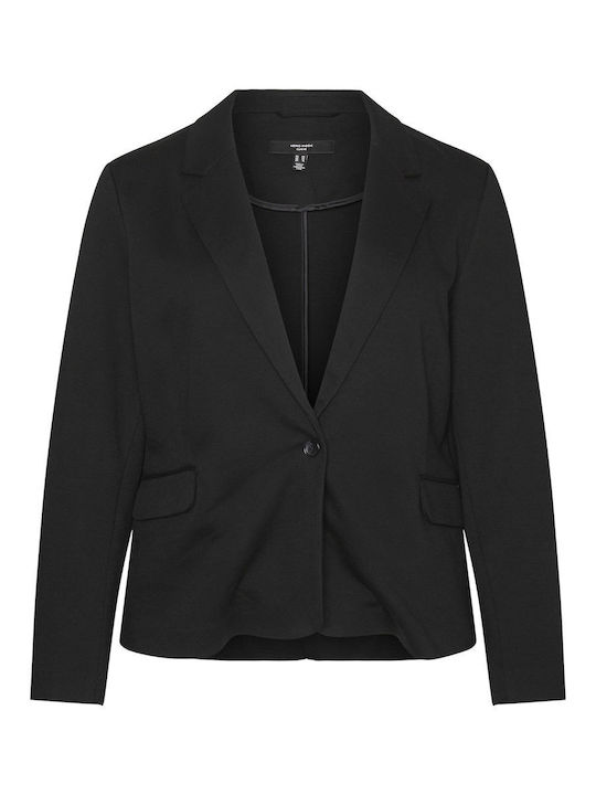 Vero Moda Julia Damen Mittellang Blazer Schwarz