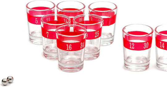 Игра за пиене Рулетка Шотове Чаши Alista Home 30 см Червени Черни