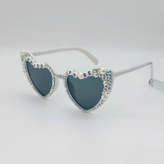 Ochelari Decorativi Alista Home Mireasă De Viitor Model Perle Diamante Nuntă Realizat Buc 15.3 X 5.7 X 14.5 Cm Alb