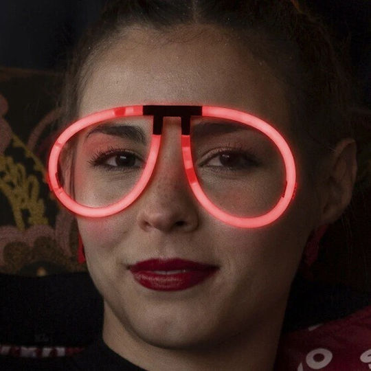 Decorative Glasses Alista Home Plastic Fluorescent Party Accessory Pink