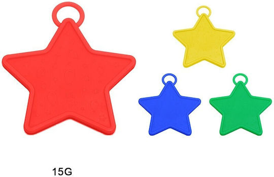 Set 4 Weights Helium Balloons Alista Home 60 Grams 15 Grams Each Plastic Star Shape Multicolor