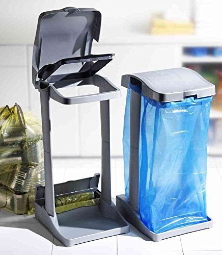 Keeeper Βάση Στήριξης για Σακούλα 40x30x75εκ. Ασημί