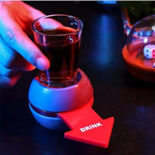 Joc De Băutură Drink Spin Alista Home Pahar De Shot Din Sticlă Gri 10.3 X 11.5 Cm