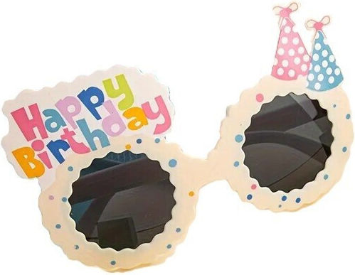 Ochelari Decorativi Alista Home Party Din Abs Unisex Design La Mulți Ani 13.5 X 8.5 Cm Bej