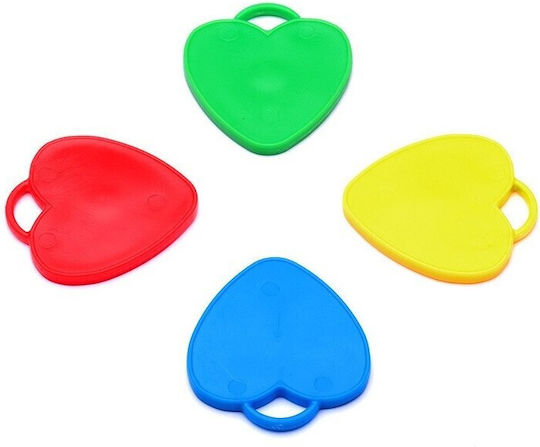 Set 4 Gewichte Helium Ballon Alista Home 32 Gramm 8 Gramm Jedes Kunststoff Herzform Mehrfarbig