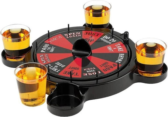 Joc De Ruletă De Băut Pahare De Shot Alista Home 15 X 16.5 Cm Roșu Negru
