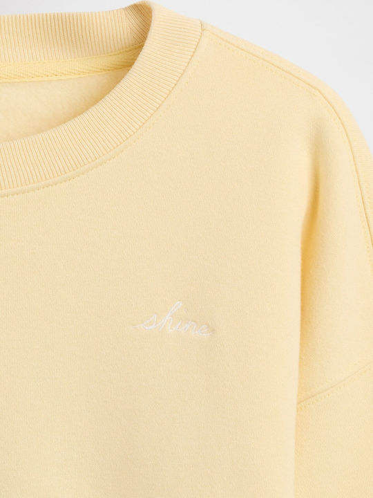 Kids Sweatshirt Fleece Lining Maize Yellow