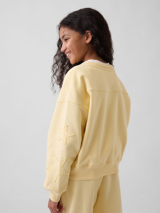 Kids Sweatshirt Fleece Lining Maize Yellow