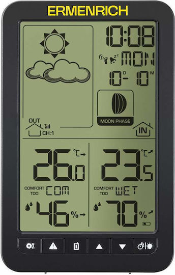 Ermenrich 86033 Wireless Digital Tabletop Weather Station