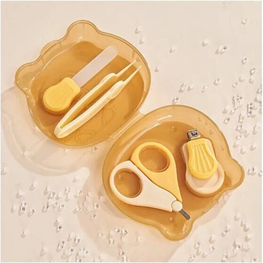 Alista Home Set Îngrijire Unghii Bebe Galben 4 Bucăți