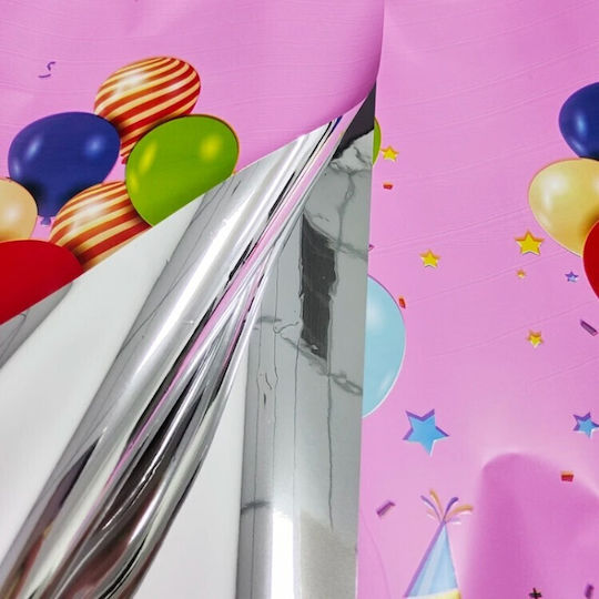 Husă De Masă Alista Home Folie Happy Birthday Balon Imprimat 137 X 274 Cm Roz