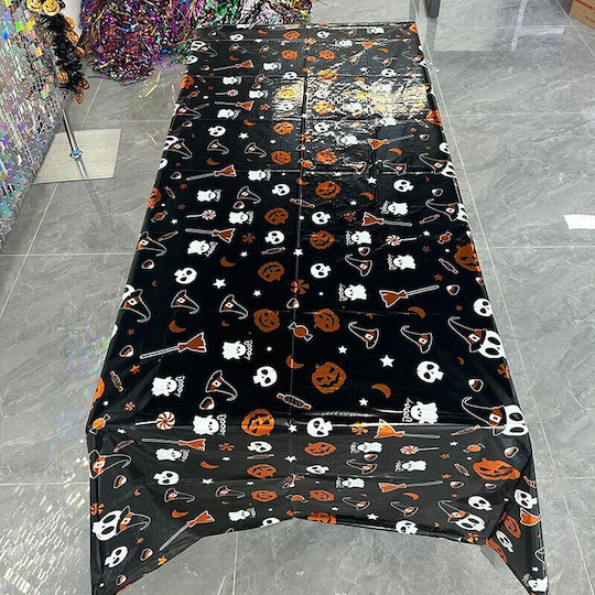 Husă De Masă Alista Home Cu Folie Tematică Halloween Print Boo 137 X 183 Cm Neagră