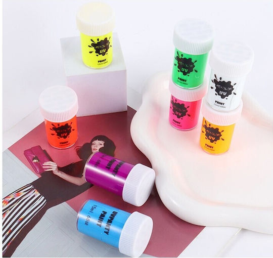 Vopsea Pentru Față și Corp Alista Home Pigment Fosforescent UV 15 Ml Albastru