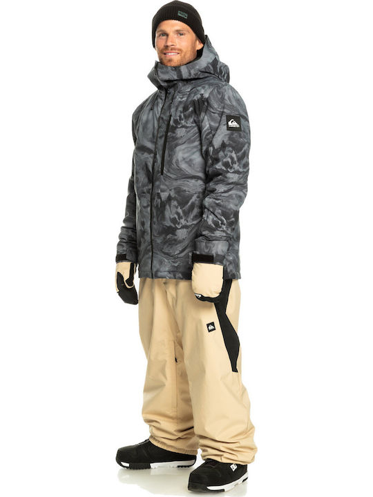 Quiksilver Mission Printed Men's Ski & Snowboard Jacket Black EQYTJ03428-KVJ2